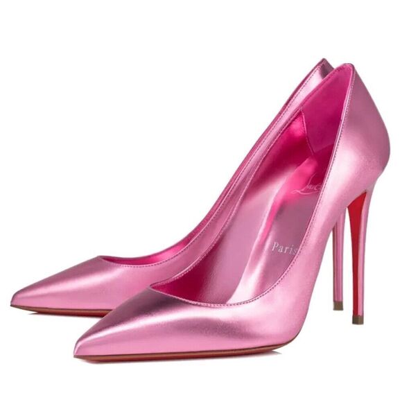 Christian Louboutin So Kate 120 pointed toe Metallic Pink pumps 37.5 - Picture 5 of 11